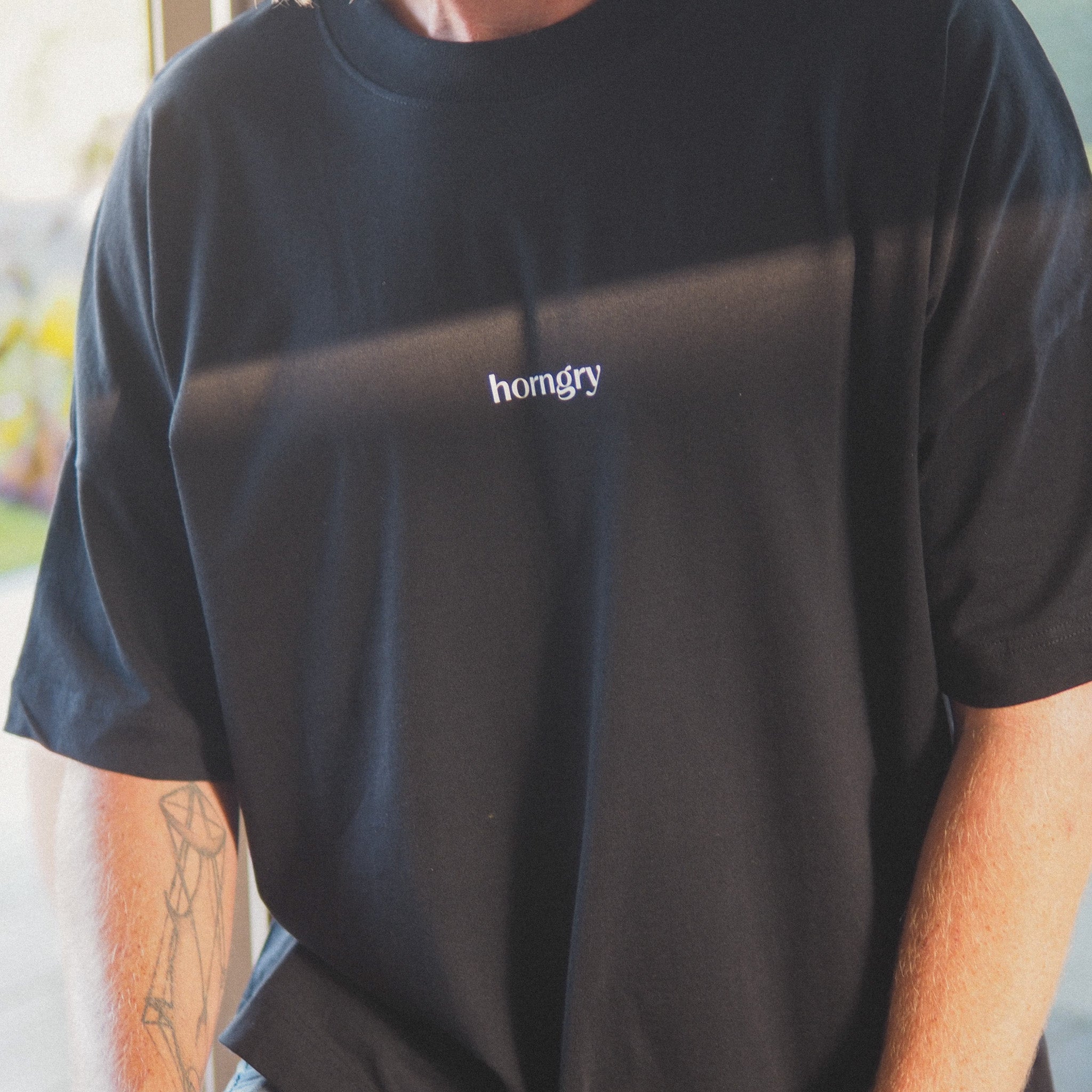 Horngry | Oversized Boxy Tee
