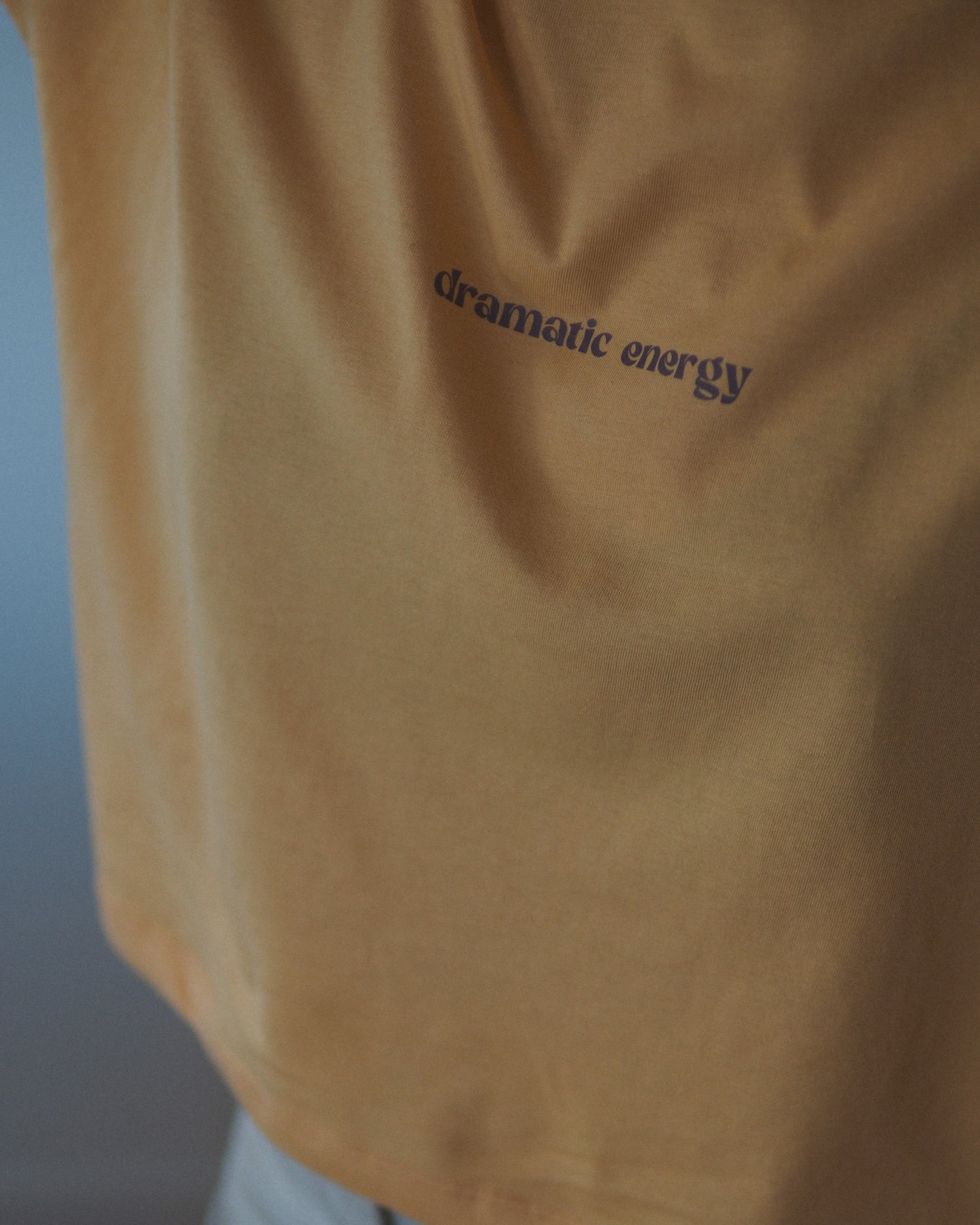 Dramatic Energy | Boxy Tshirt - Mustard