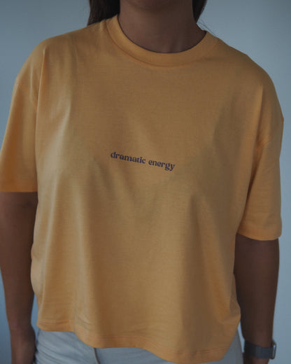 Dramatic Energy | Boxy Tshirt - Mustard