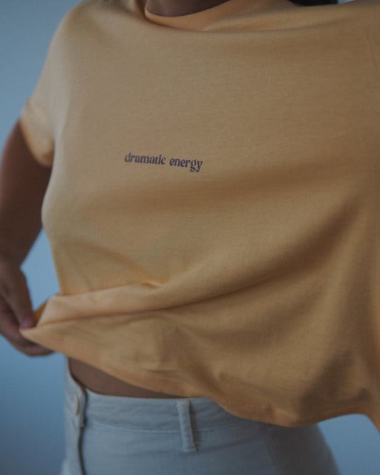 Dramatic Energy | Boxy Tshirt - Mustard