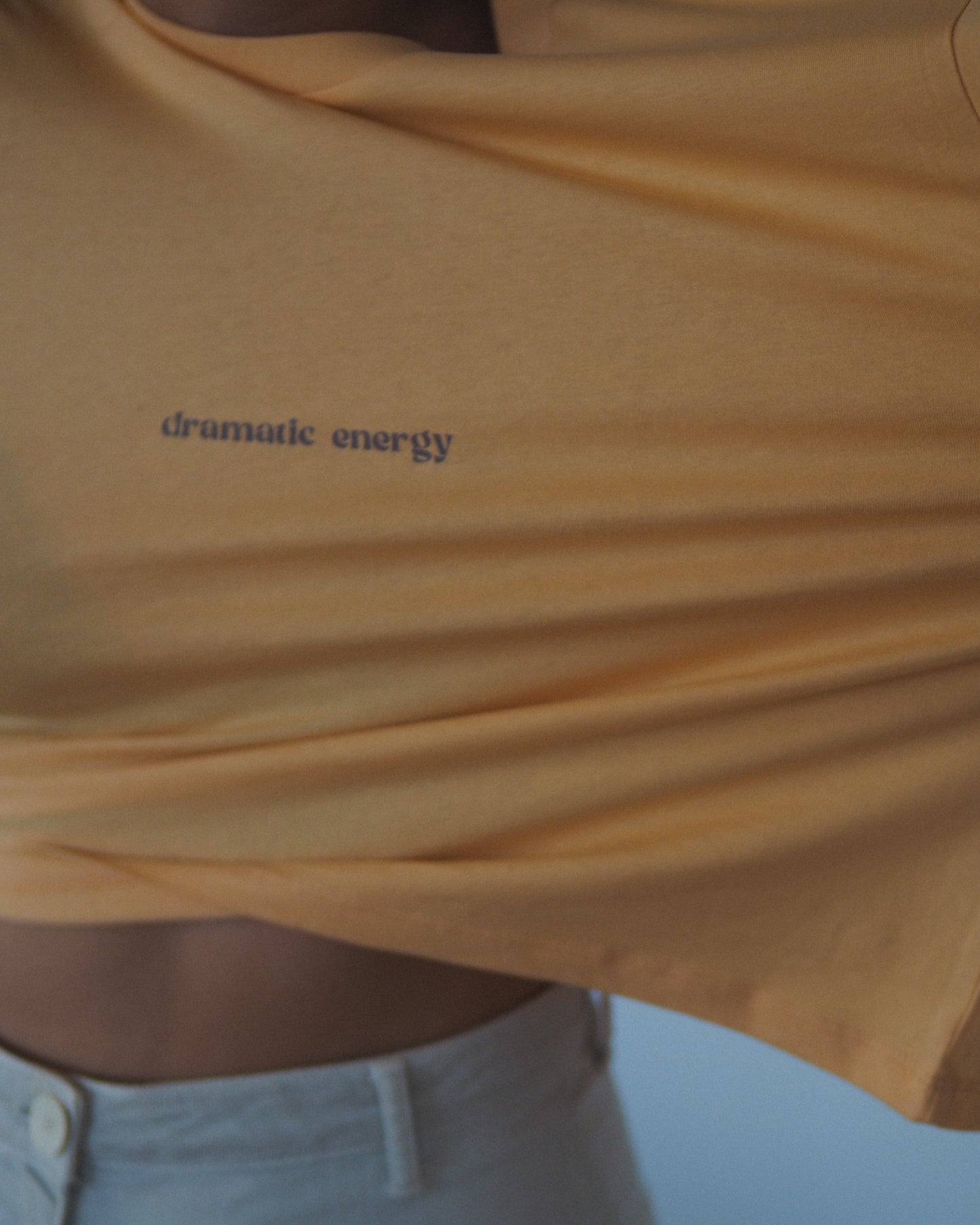 Dramatic Energy | Boxy Tshirt - Mustard