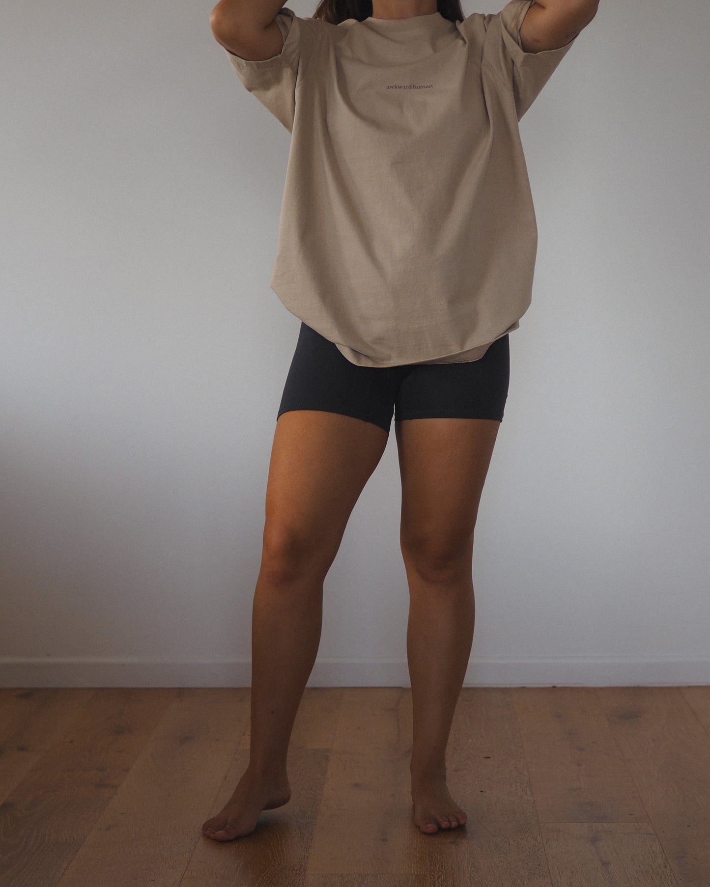 Awkward Human | Boxy Tshirt - Beige