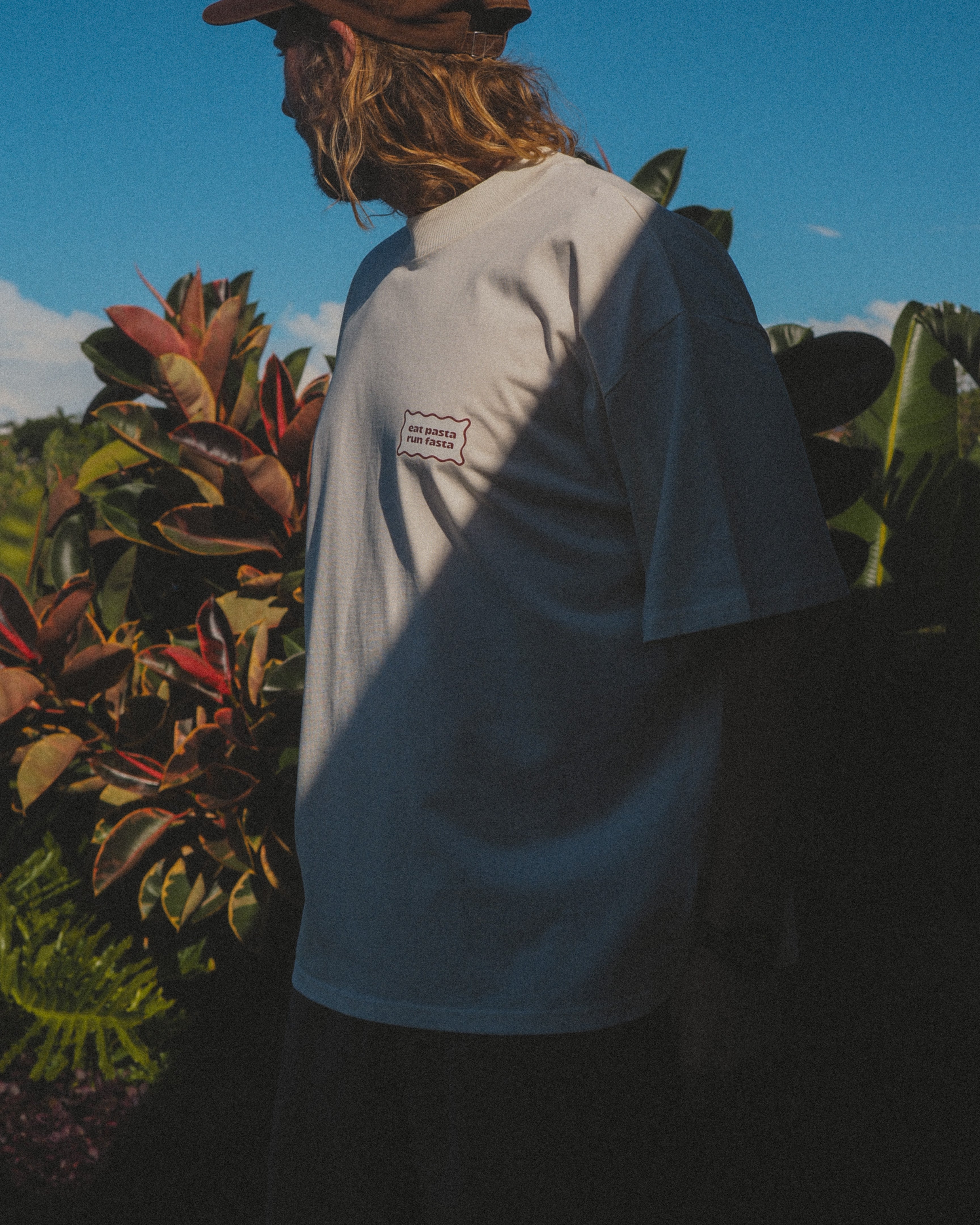 Eat pasta. Run fasta | Oversized Boxy Tee