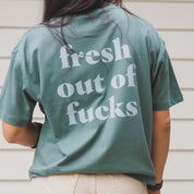 Fresh out of Fucks | Cropped Boxy Tee