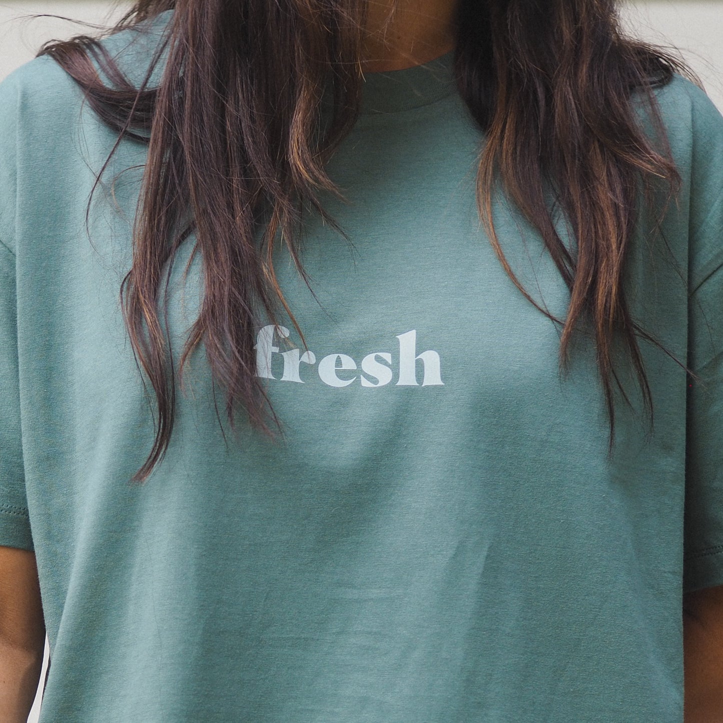 Fresh out of Fucks | Boxy Tshirt - Forest Green