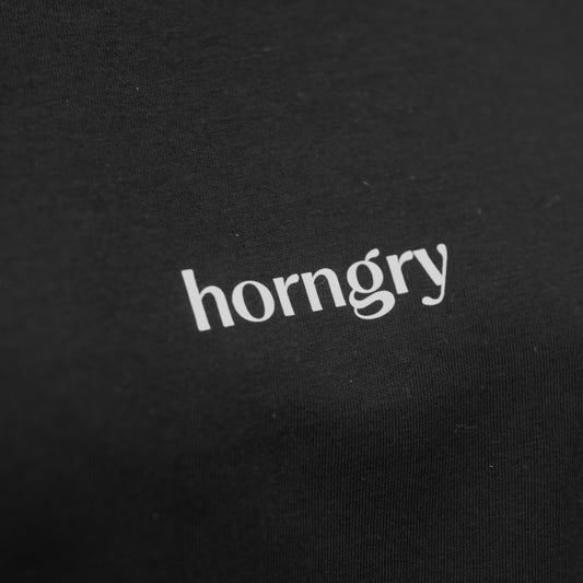 Horngry | Boxy Tshirt - Black