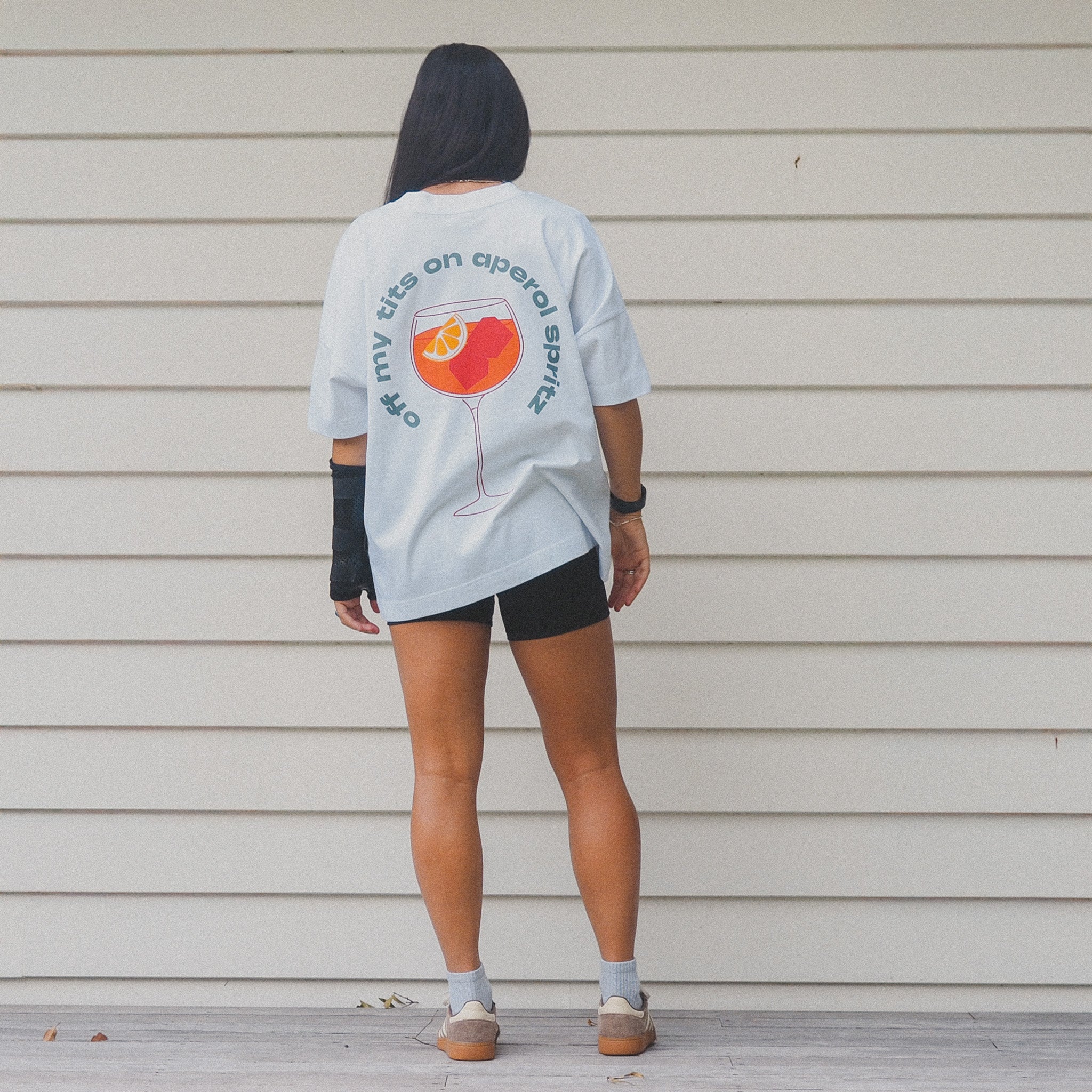 Off my tits on Aperol Spritz | Oversized Boxy Tee